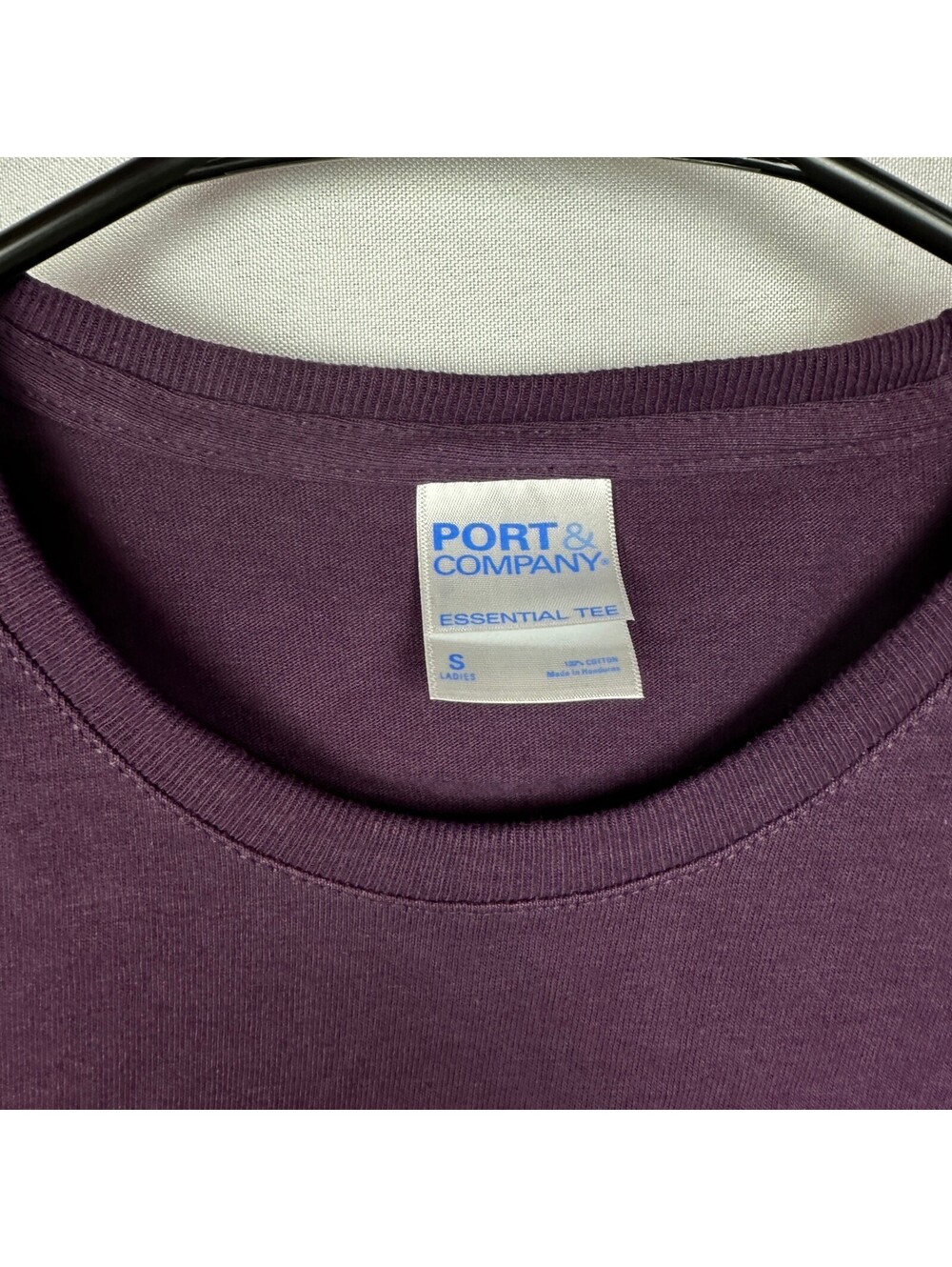 NWT Port & Company Women's S Purple Essential Tee - Picture 3 of 5